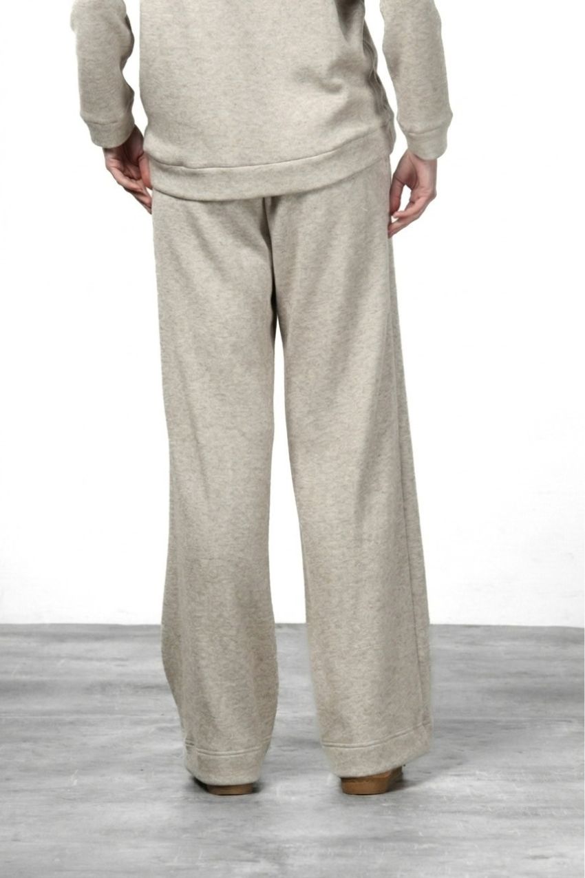 New York Studio Elax Chinohose für Damen aus Jersey mit Strickeffekt und straight fit