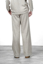 New York Studio Elax Chinohose für Damen aus Jersey mit Strickeffekt und straight fit