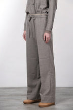 New York Studio Elax pantalone chino donna in lana straight fit