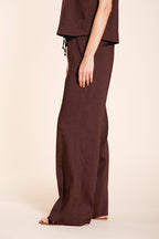 New York Studio Elax Pantalone Chino Jogger Damen aus Leinenmischgewebe straight fit