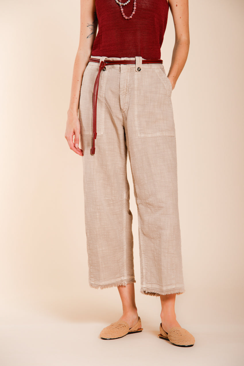 Vivienne Work pantalone cargo donna in stuoia balloon fit