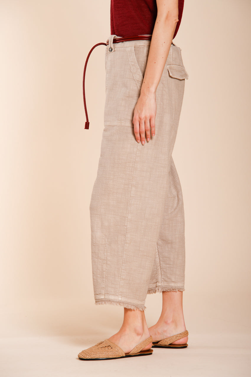 Vivienne Work pantalone cargo donna in stuoia balloon fit