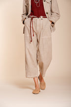 Vivienne Work pantalone cargo donna in stuoia balloon fit