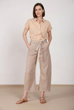 Vivienne City pantalone chino donna in bull stretch balloon fit