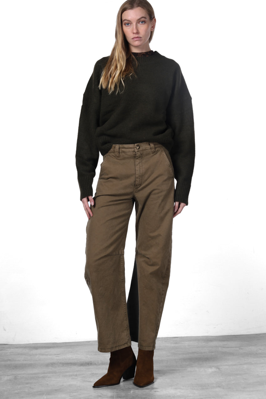 Vivienne City Chinohose für Damen aus Gabardine mit balloon fit