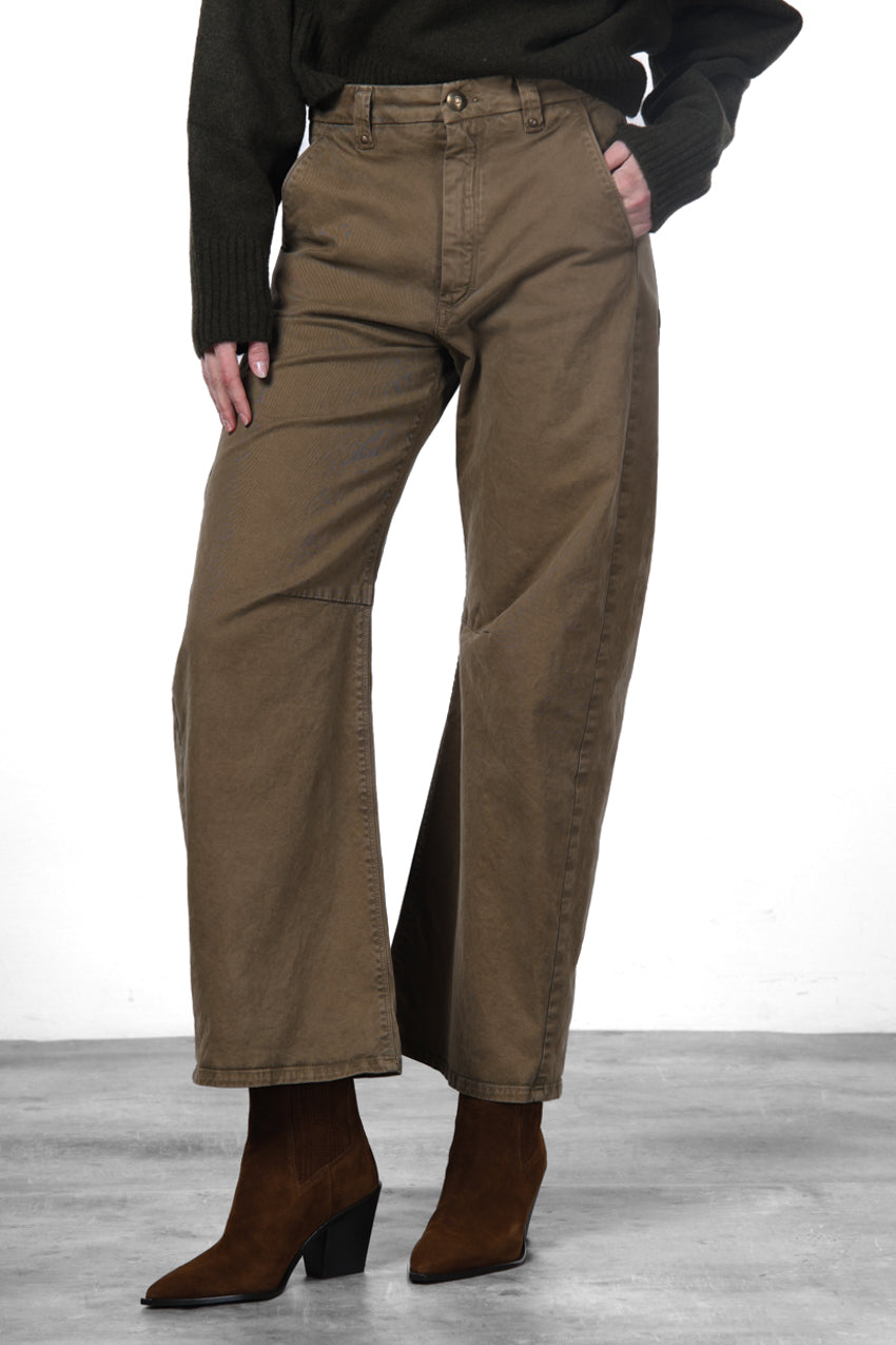 Vivienne City Chinohose für Damen aus Gabardine mit balloon fit