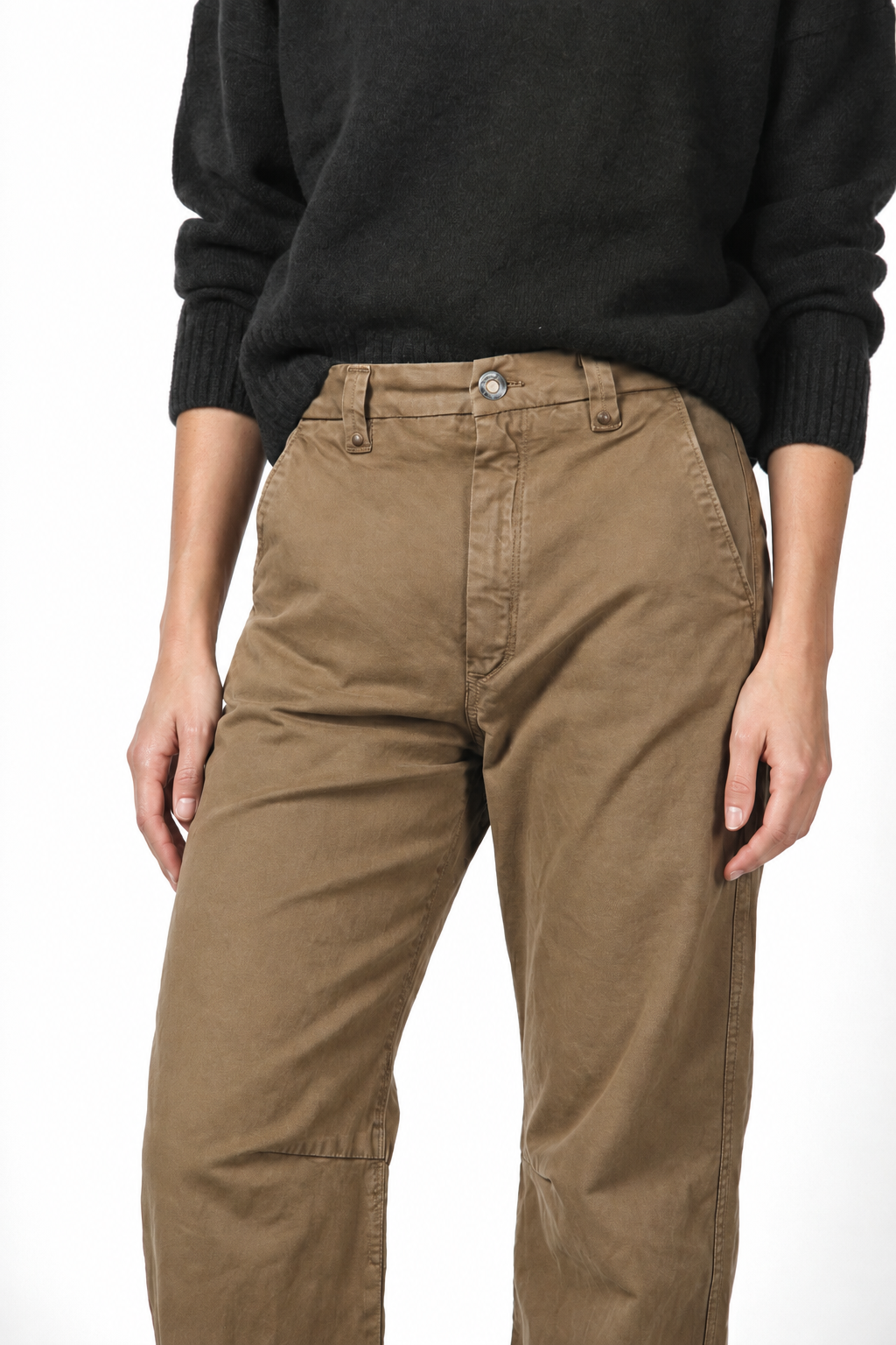 Vivienne City Chinohose für Damen aus Gabardine mit balloon fit
