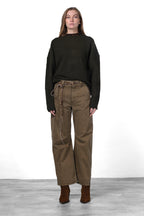 Vivienne City Chinohose für Damen aus Gabardine mit balloon fit