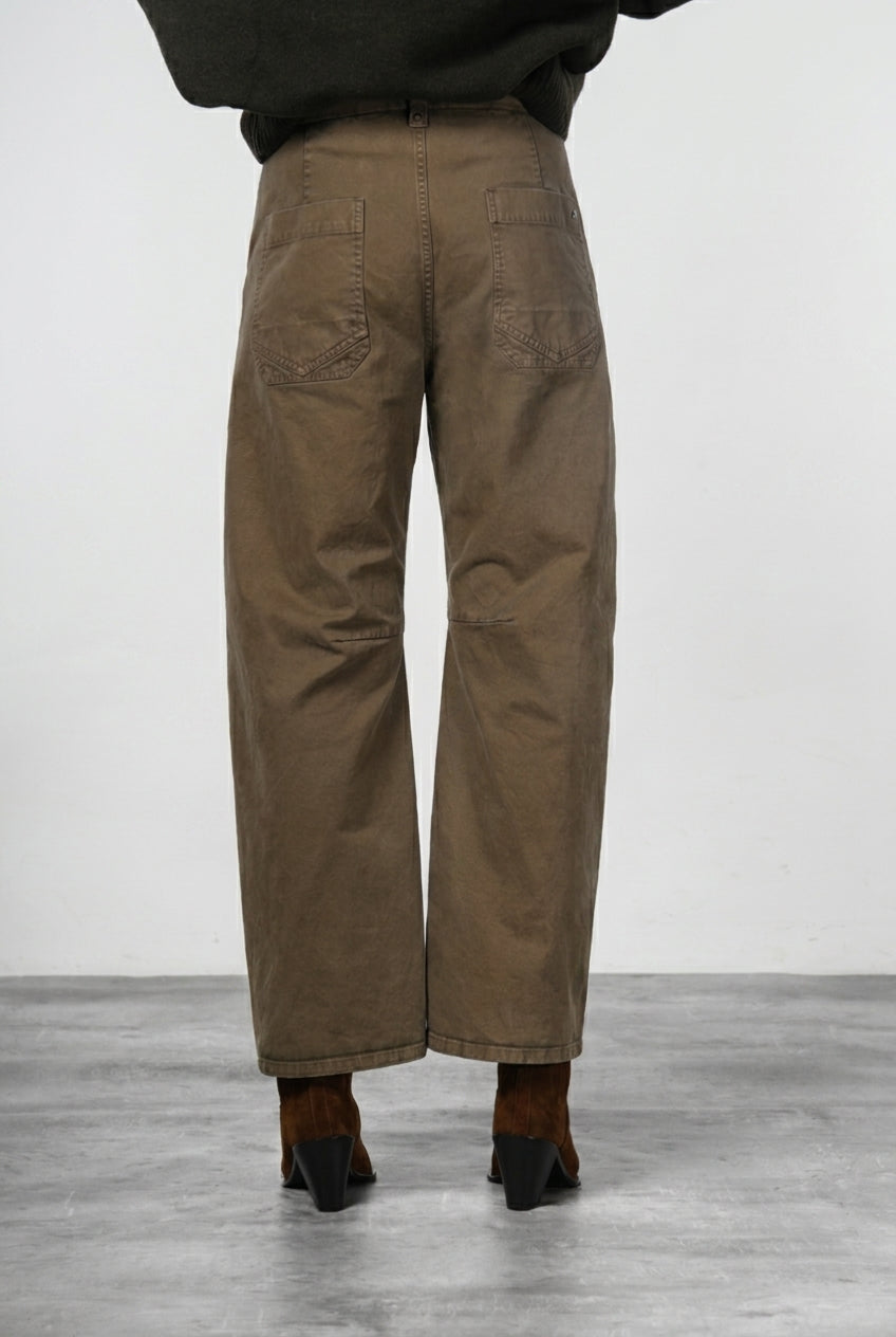 Vivienne City Chinohose für Damen aus Gabardine mit balloon fit