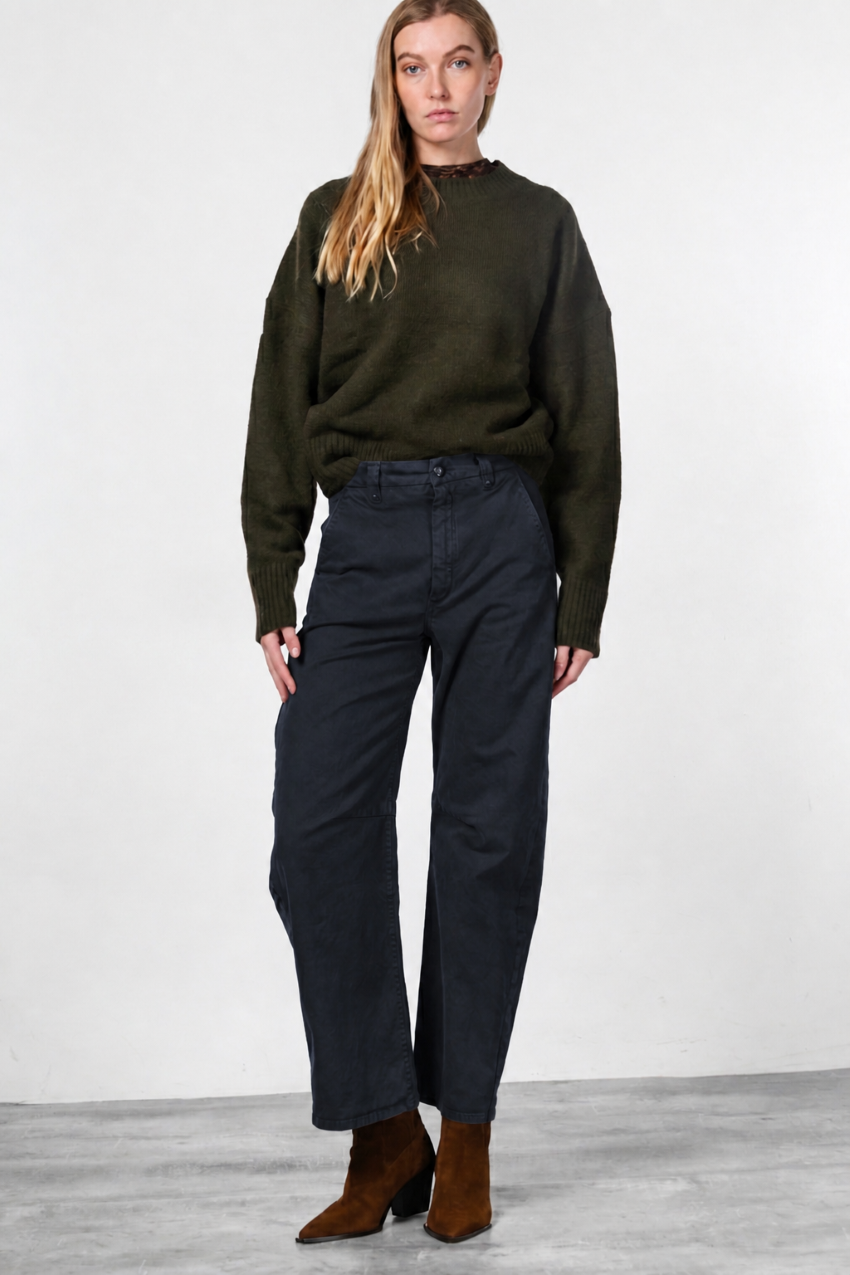 Vivienne City Chinohose für Damen aus Gabardine mit Balloon Fit