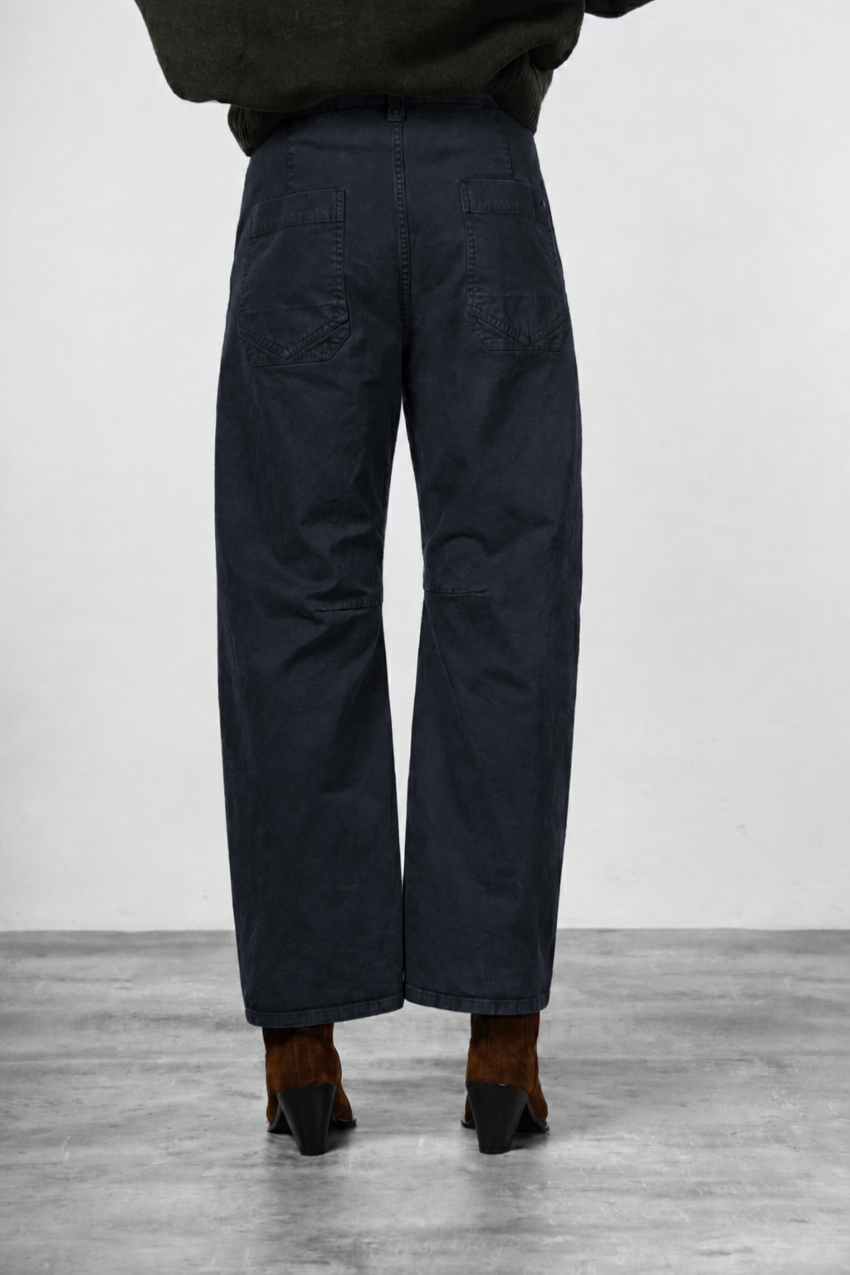 Vivienne City pantalone chino donna in gabardina baloon fit