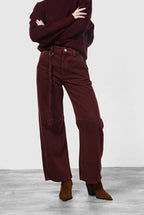 Valerie pantalone chino donna in twill baloon fit ①