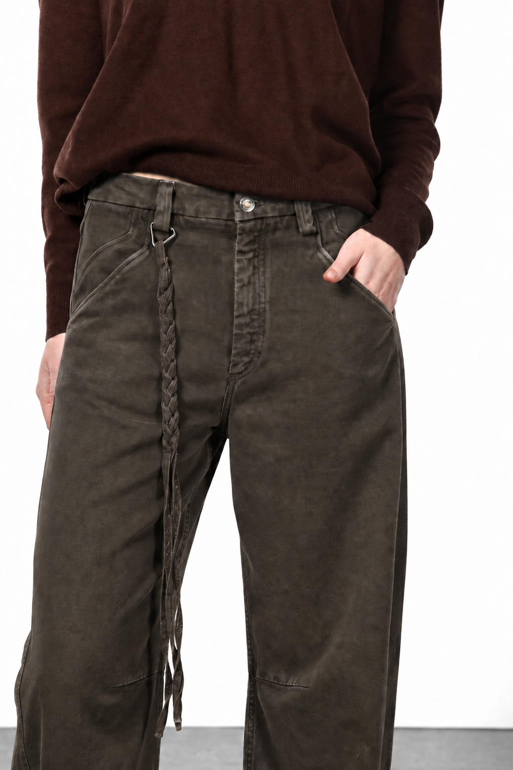 Veronique Chinohose für Damen aus Twill mit balloon fit ①
