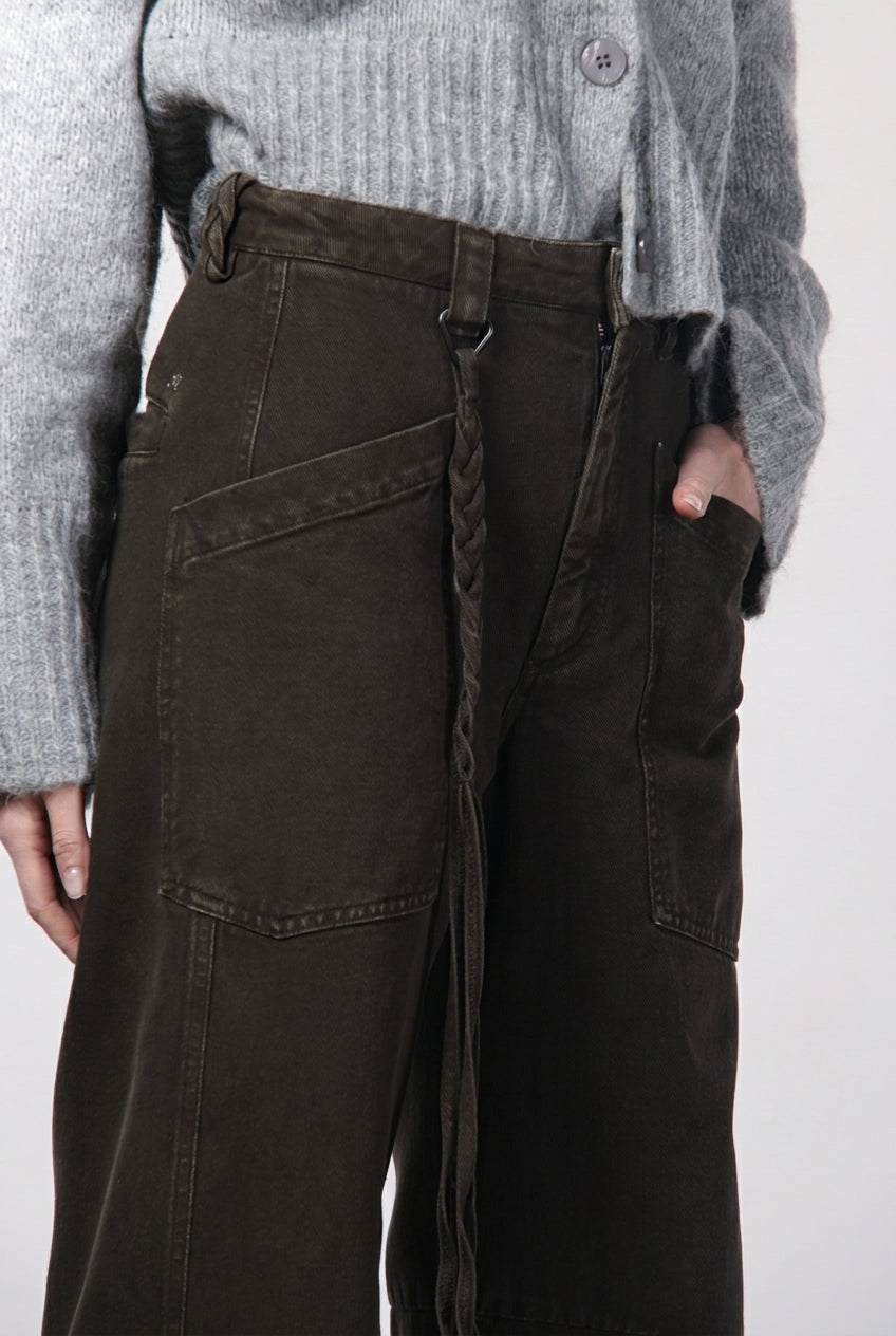 Venice Chinohose für Damen aus Twill mit balloon fit ①