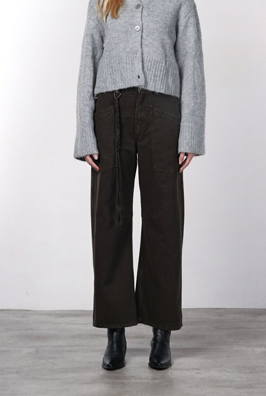Venice Chinohose für Damen aus Twill mit balloon fit ①