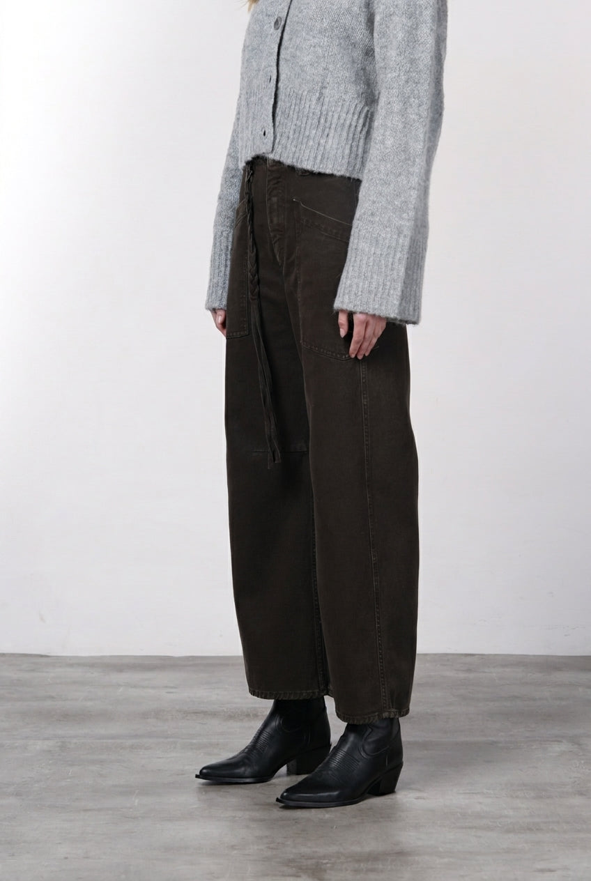 Venice Chinohose für Damen aus Twill mit balloon fit ①