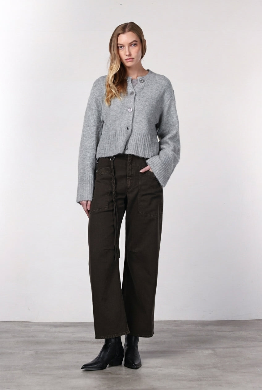 Venice Chinohose für Damen aus Twill mit balloon fit ①