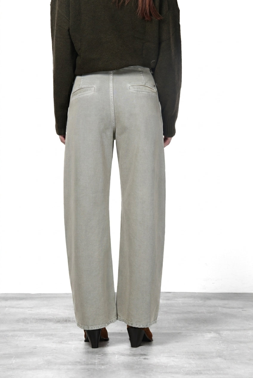 Venice pantalone chino donna in twill baloon fit ①