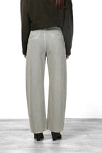 Venice pantalone chino donna in twill baloon fit ①
