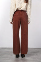 Violette pantalone chino donna in twill baloon fit ①