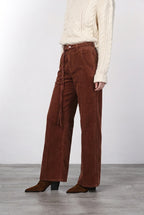 Violette pantalone chino donna in twill baloon fit ①