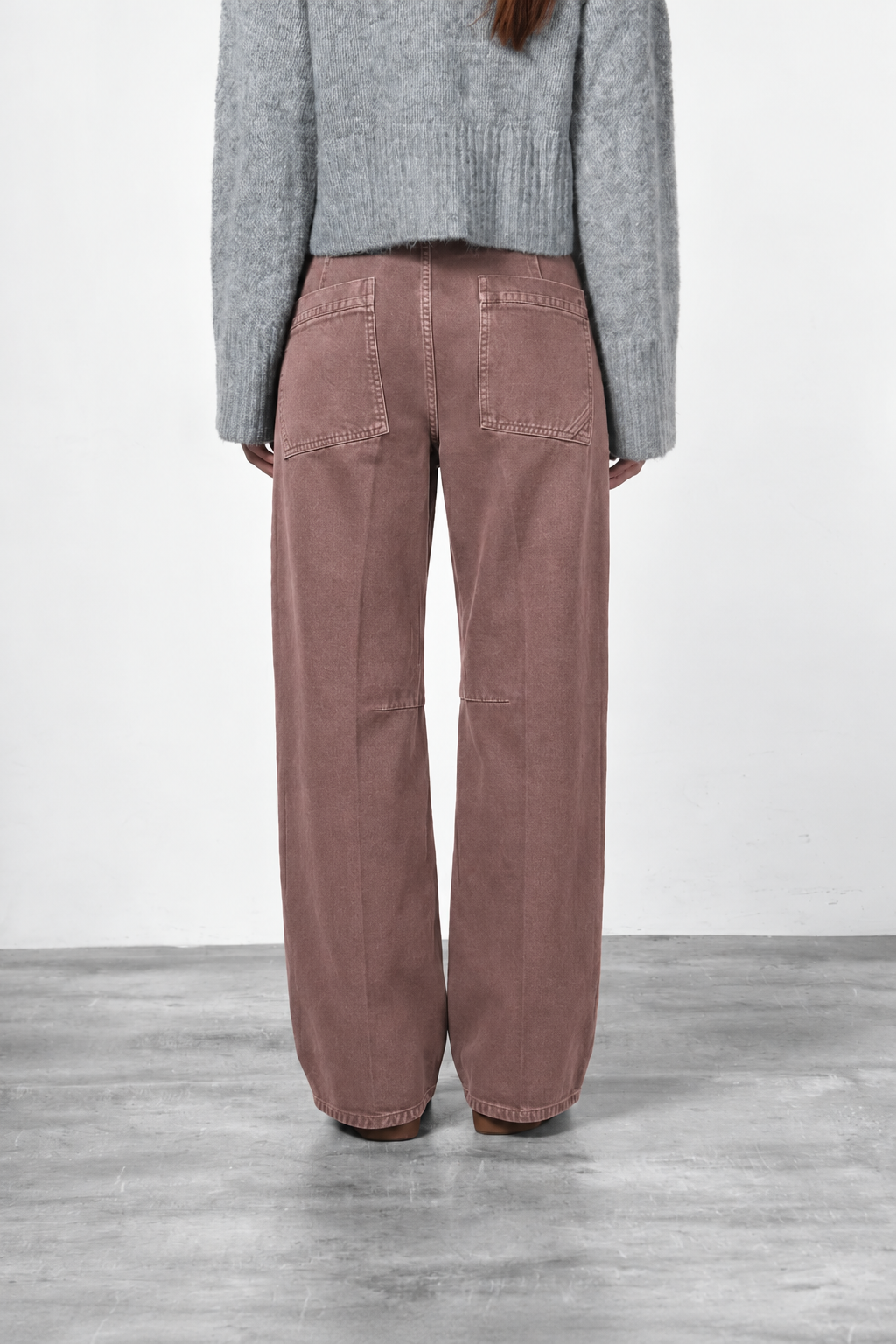 Violette pantalone chino donna in twill baloon fit ①