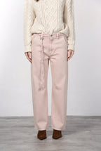 Virginie pantalone chino donna in twill baloon fit ①