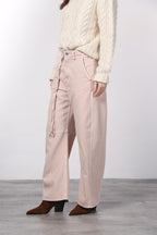 Virginie pantalone chino donna in twill baloon fit ①