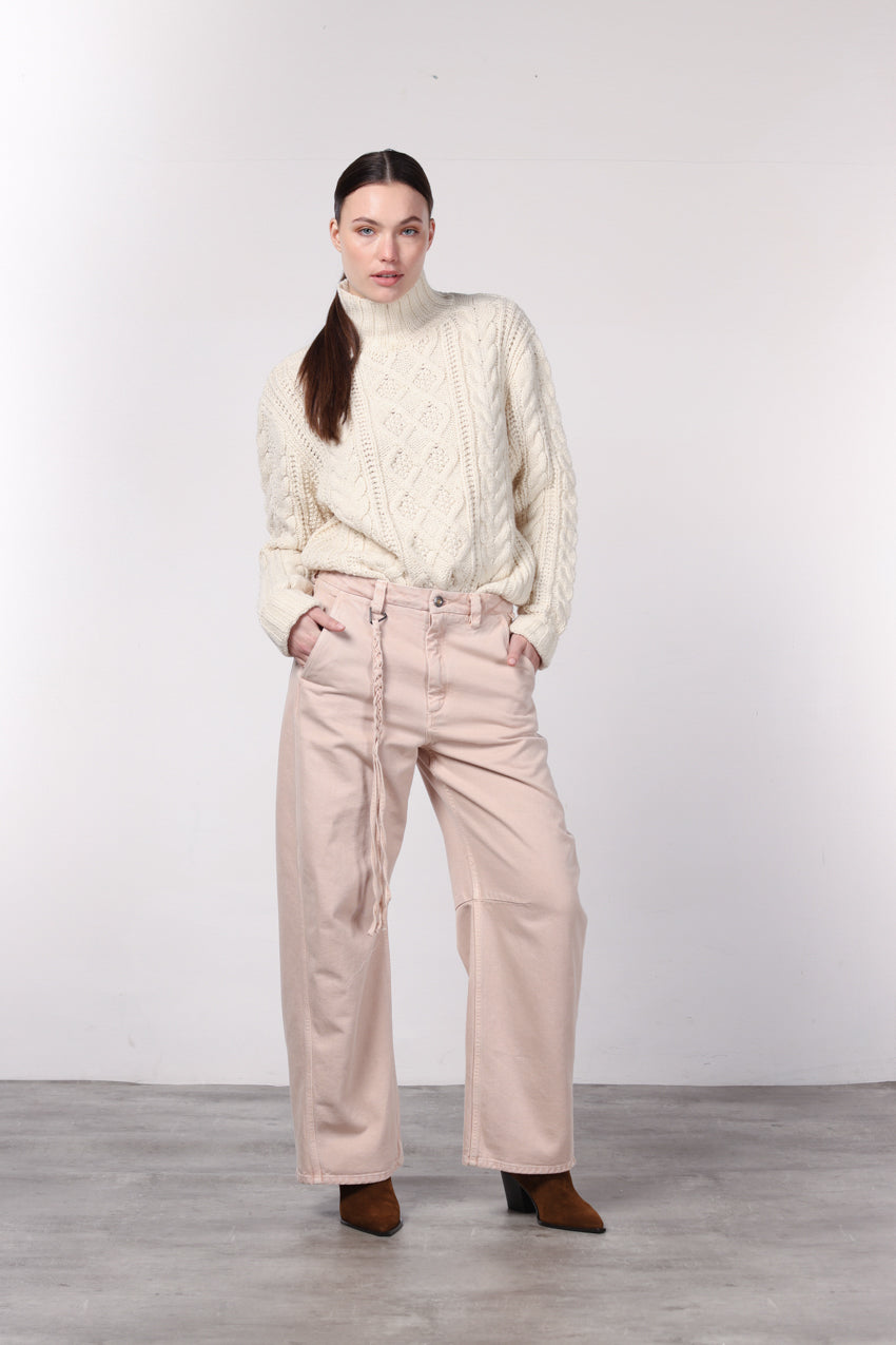 Virginie Chinohose für Damen aus Twill mit balloon fit ①
