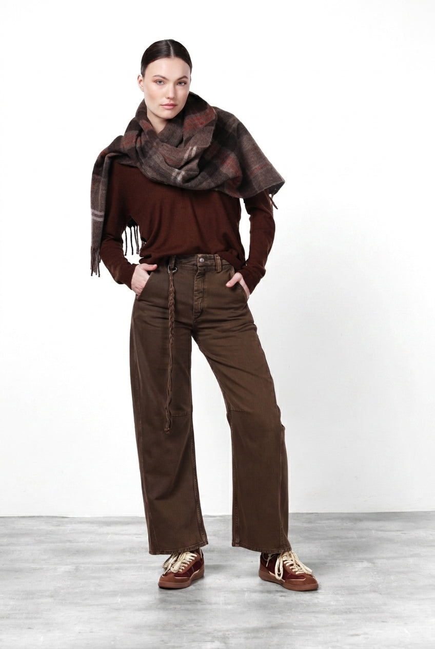 Virginie Chinohose für Damen aus Twill mit balloon fit ①
