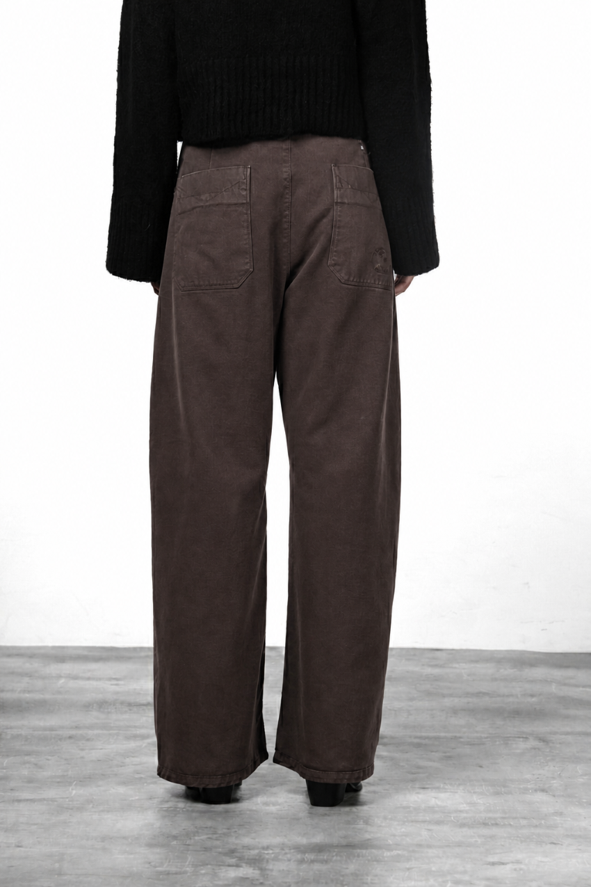 Silvye pantalone chino donna in twill baloon fit