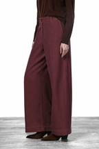 New York Wide Elax Damen-Chinohose aus Gabardine, Wide Leg
