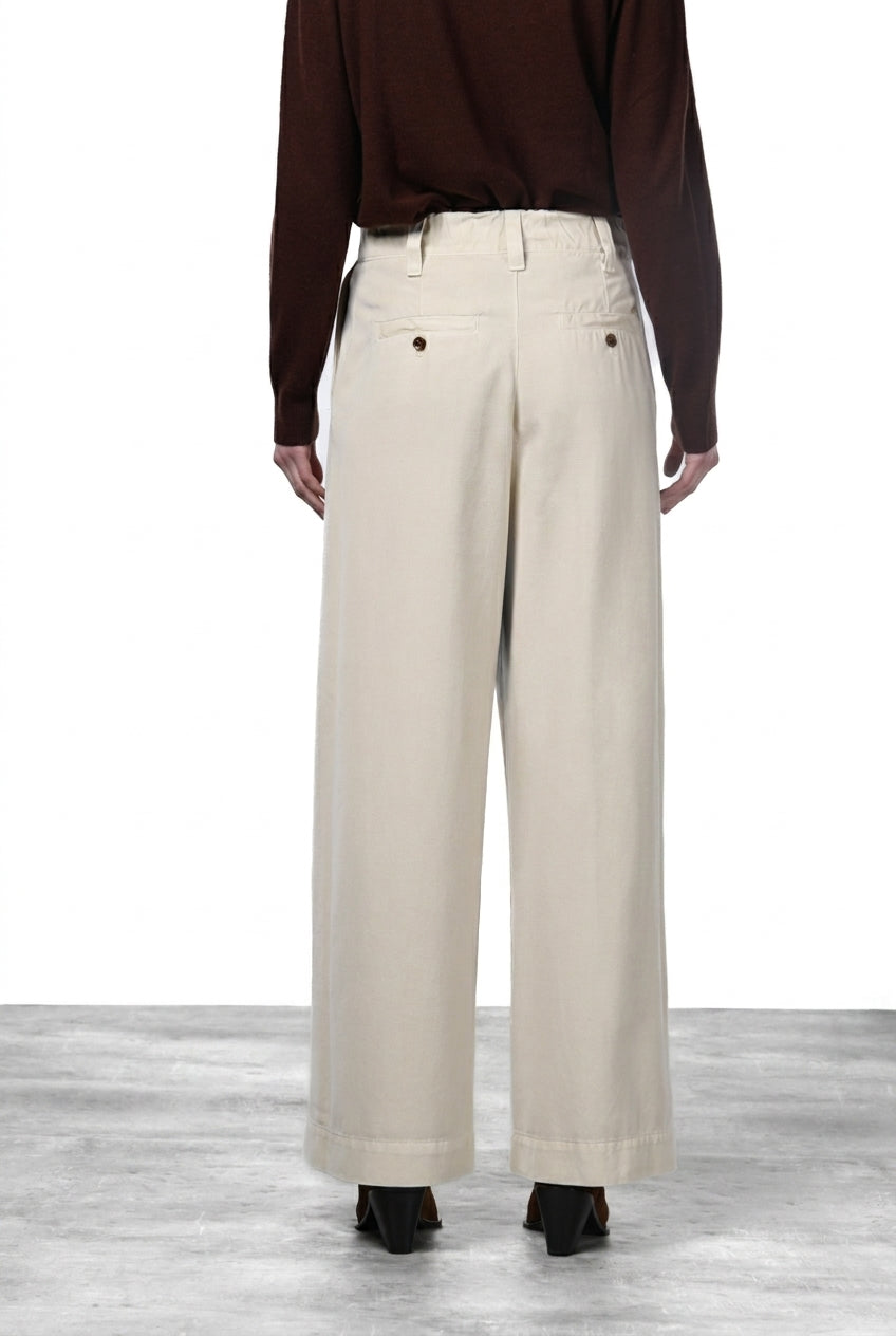 New York Wide Elax Damen-Chinohose aus Gabardine, Wide Leg