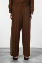 New York Wide Elax Damen-Chinohose aus Flanell-Jersey, Wide Leg