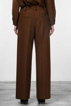 New York Wide Elax Damen-Chinohose aus Flanell-Jersey, Wide Leg
