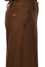 New York Wide Elax Damen-Chinohose aus Flanell-Jersey, Wide Leg