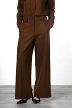 New York Wide Elax Damen-Chinohose aus Flanell-Jersey, Wide Leg