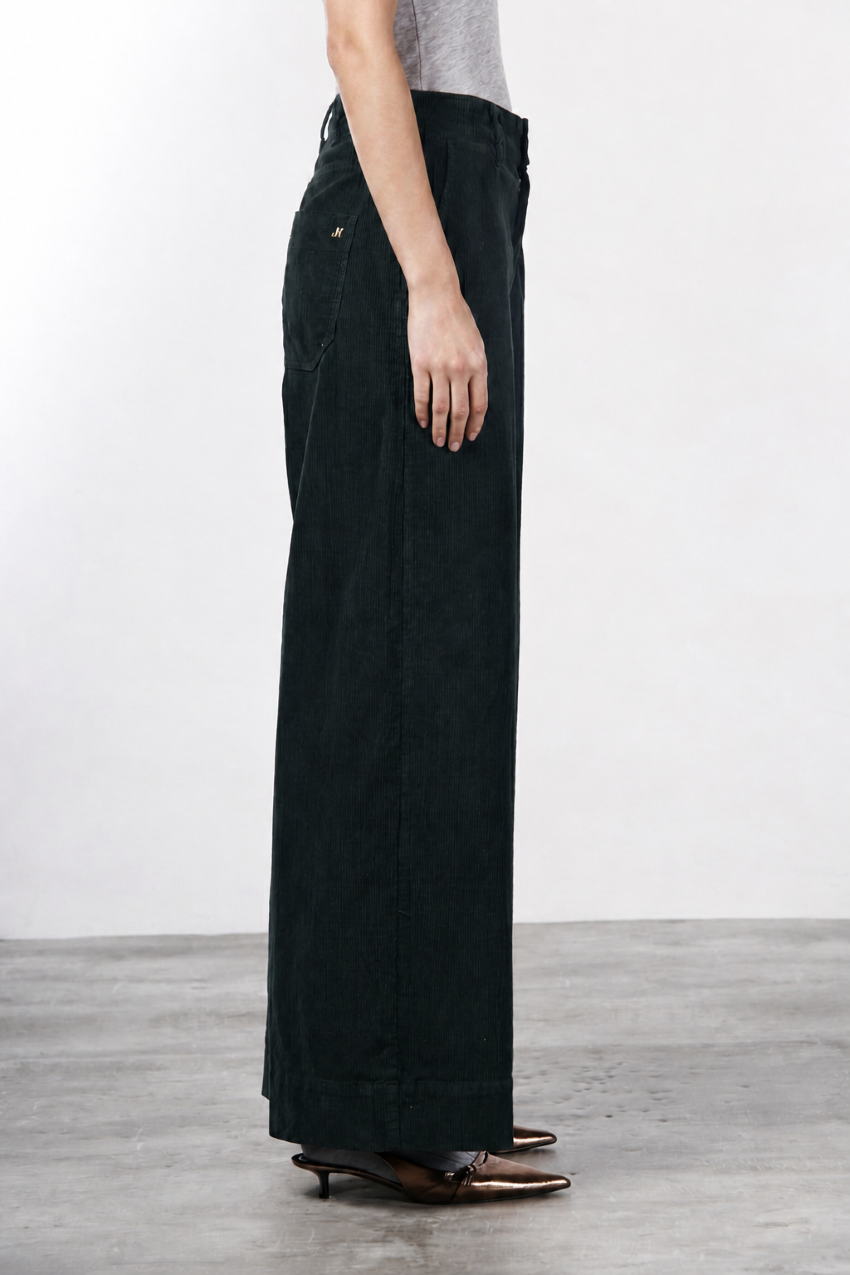 New York Wide Damen-Chinohose aus 500-Rippen-Cord, Wide Leg