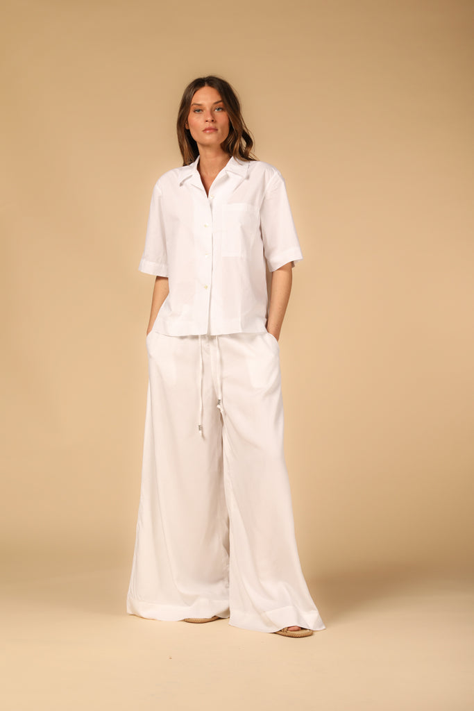 Bild 2 von Damen-Chinohose, Modell Portofino in Weiß, relaxed Passform von Mason's