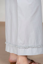 Portofino Cropped pantalone chino jogger donna in popeline wide leg