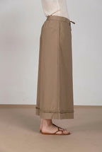 Portofino Cropped Hose Chino Jogger Damen aus Popeline wide leg