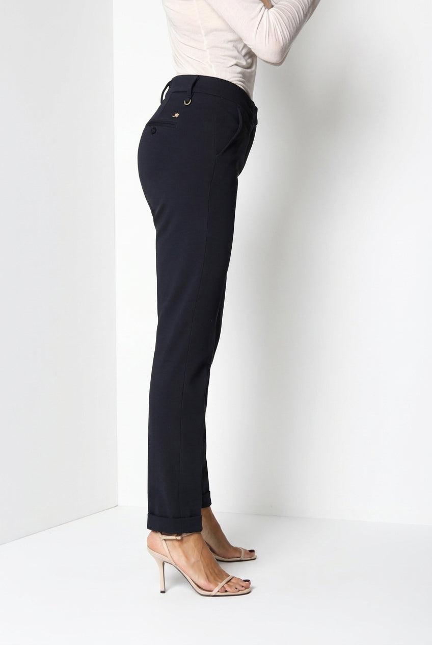 New York Slim pantalone chino donna in jersey tecnico slim fit ①