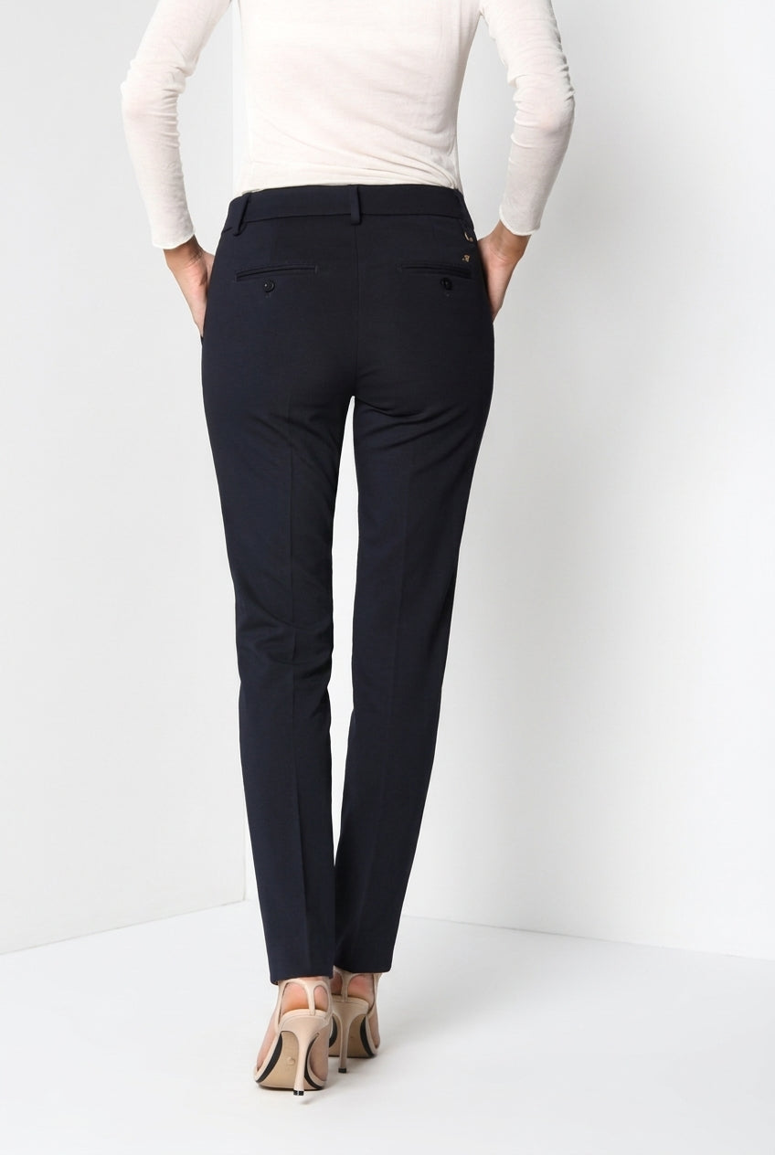 New York Slim pantalone chino donna in jersey tecnico slim fit ①