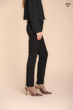 Foto 2 New York Slim pantalone chino donna in jersey tecnico slim fit ①