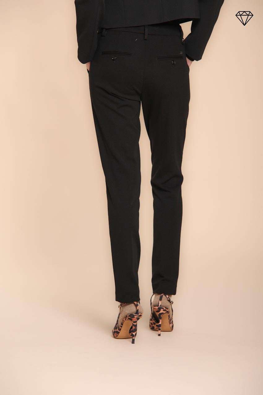 Foto 4 New York Slim pantalone chino donna in jersey tecnico slim fit ①