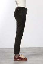 New York Slim Damen-Chinohose aus Breitcord, Slim Fit ①
