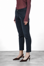 New York Slim Damen-Chinohose aus Breitcord, Slim Fit ①