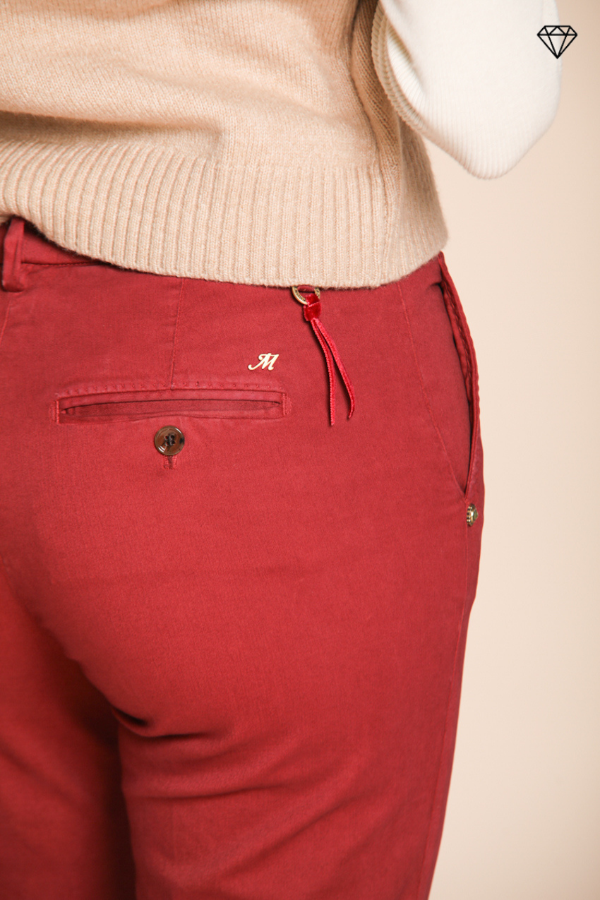 New York Slim pantalone chino donna in raso slim fit ①