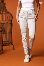New York Slim Damen Chino Hose in Stretch Satin Slim Fit ①