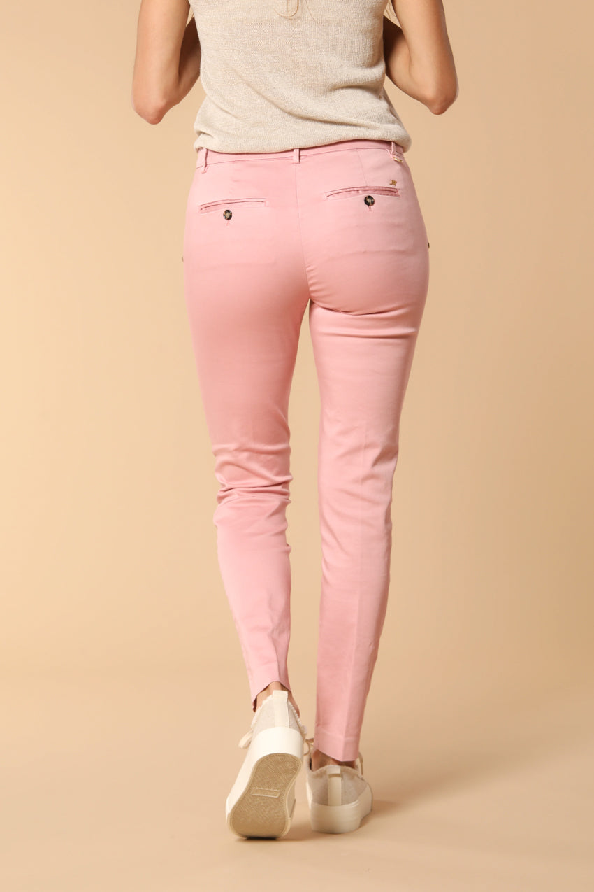 New York Slim pantalone chino donna in raso stretch slim fit ①